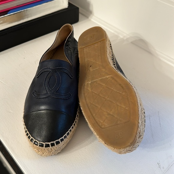 Chanel Navy and Black Espadrilles - 39 - Picture 7 of 9